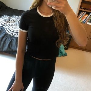 Black crop top